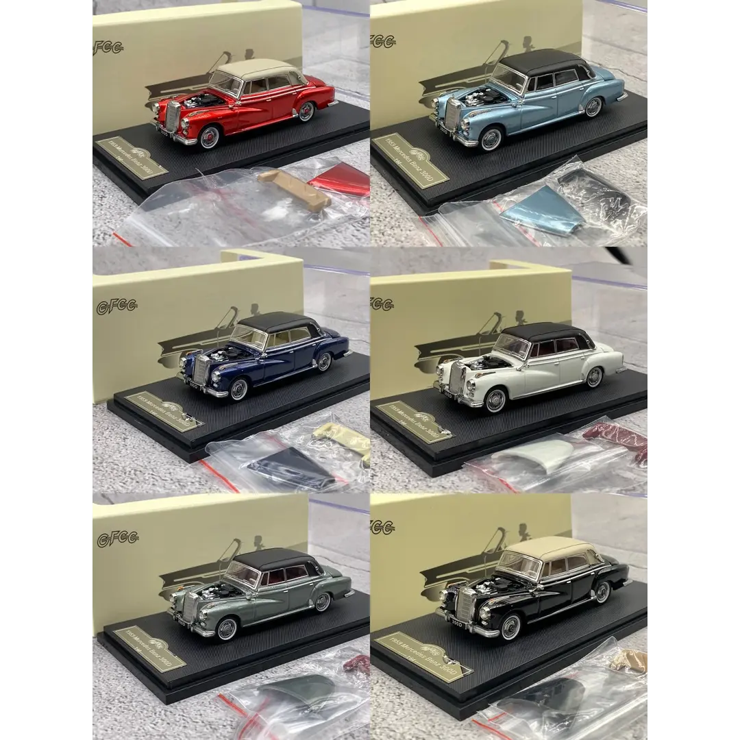 GFCC 1:64 1959 Mercedes-Benz 300D Convertible Diecast Car Model | Premium Classic Convertible Collectible Available in 6 Variants