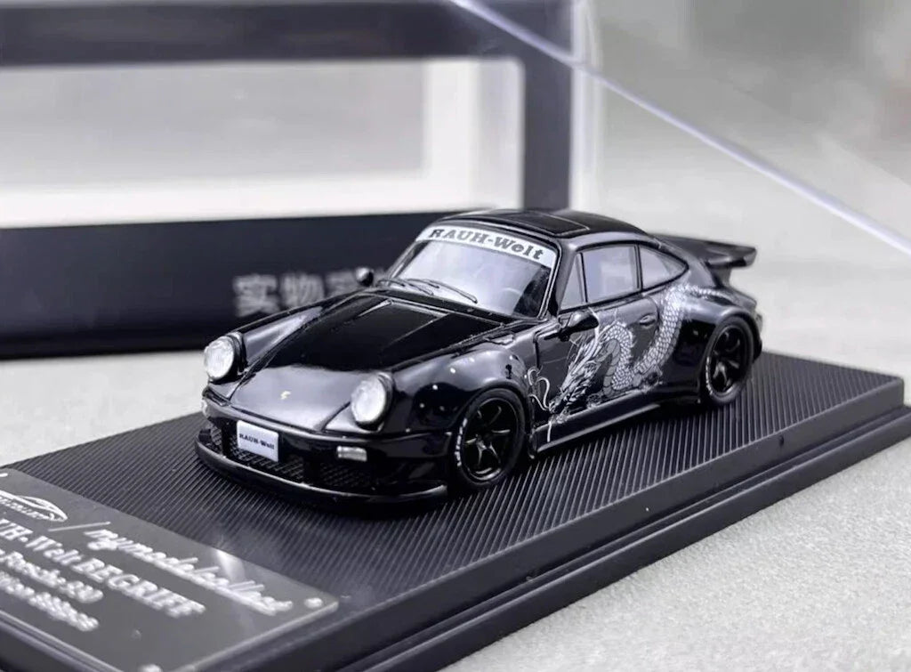 1:64 Black Dragon RWB For Porsche 930 Model Diecast Collect Car - Jaiman Toys