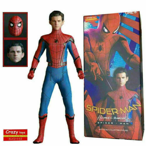 Spider-Man Homecoming 1:6 Scale Collectible Action Figure – Detailed Spider-Man Display Figure with Stand