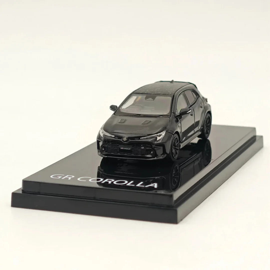 HJ64 1:64 TOYOTA GR COROLLA RZ Precious Black Pearl HJ641067BK - Jaiman Toys