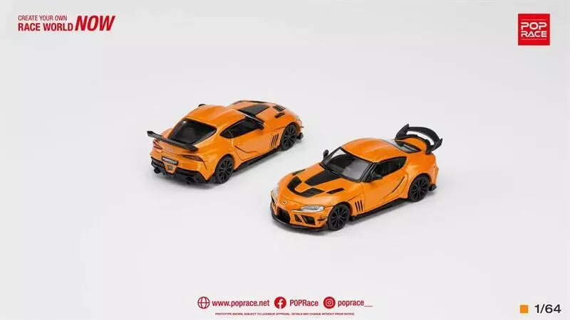 POPRACE 1/64 DARWIN PRO 66G NWB SUPRA ORANGE - Jaiman Toys