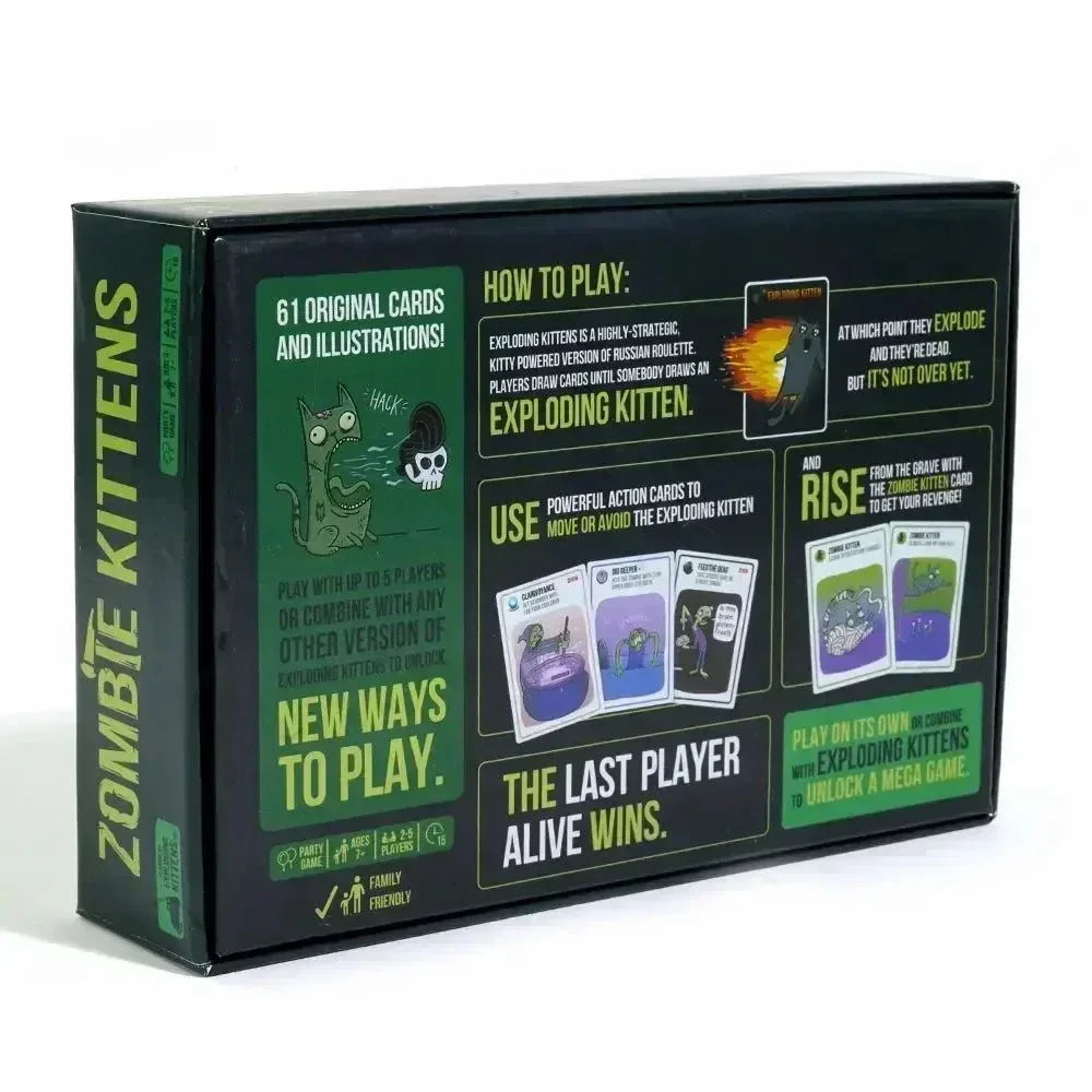Exploding Kittens Zombie Kittens Card Game - Jaiman Toys