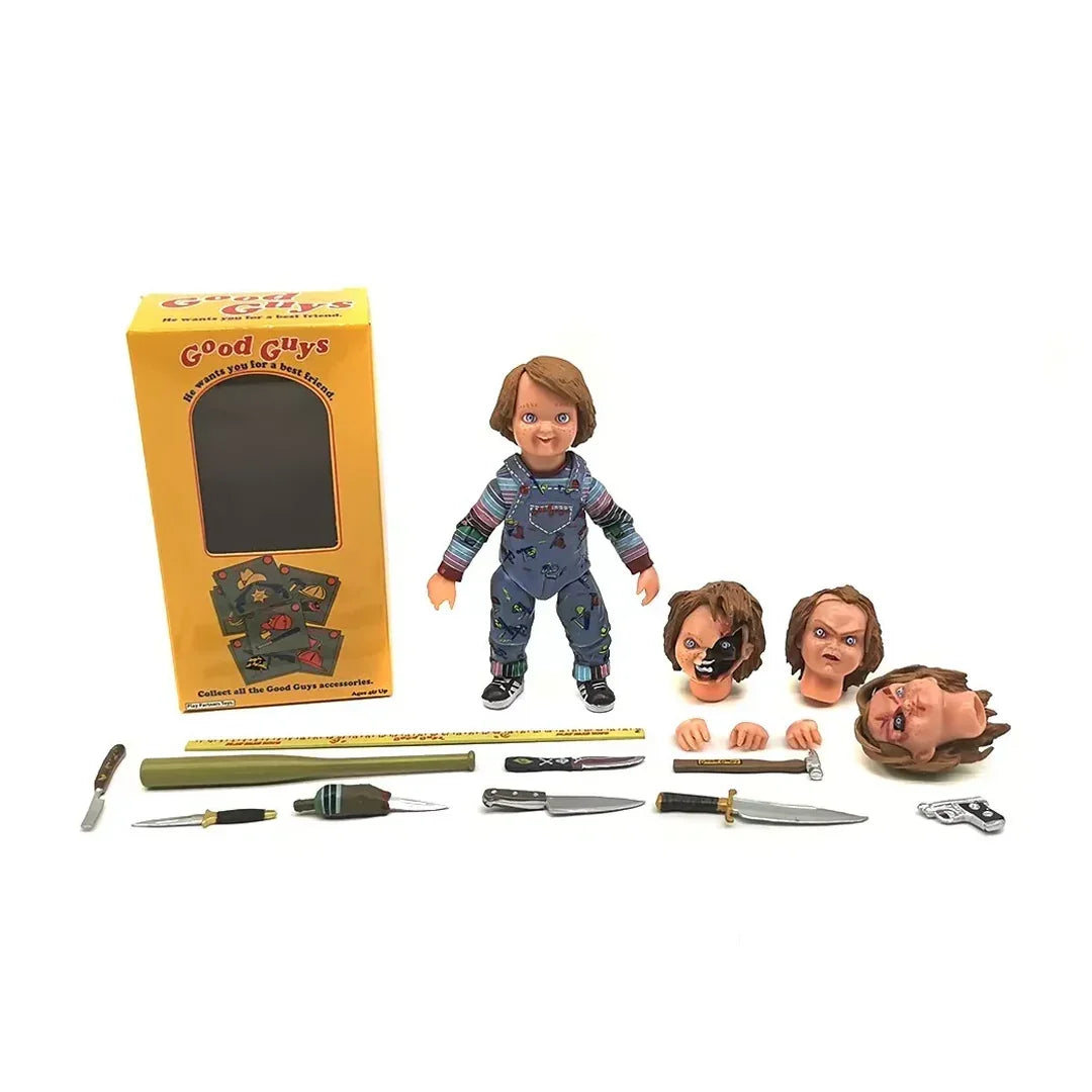 NECA 4" Ultimate Good Guys! Chucky - Action Figure PVC Collectible Toy Age 17+ - Jaiman Toys
