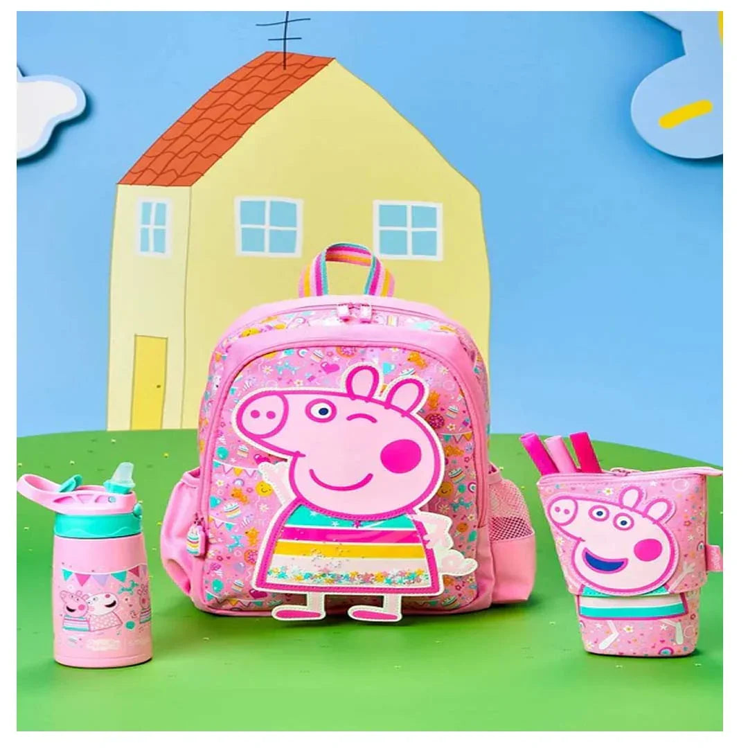 Smiggle School Bags: Peppa Pig Junior Character Backpack-Pink - Jaiman Toys