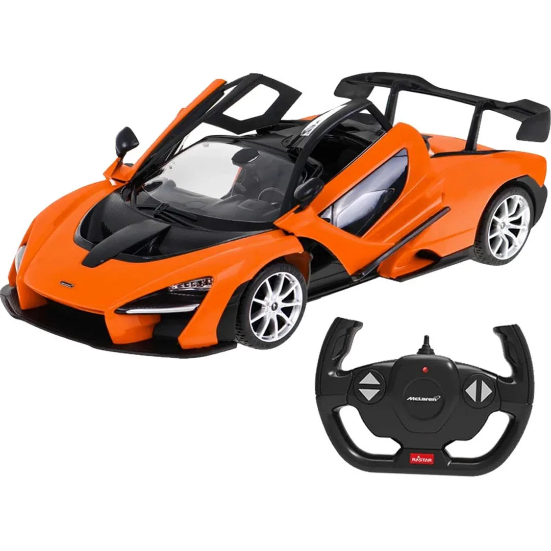 RASTAR 1:14 Scale McLaren Senna Remote Control Car โ High-Performance McLaren RC Race Car with Functional Butterfly Doors, LED Lights & 2.4GHz Control - Jaiman Toys
