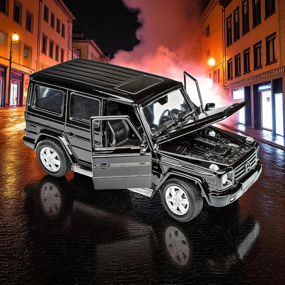 Welly 1:24 Mercedes-Benz G-Class Diecast Model – Black | Openable Doors (24012) - Jaiman Toys
