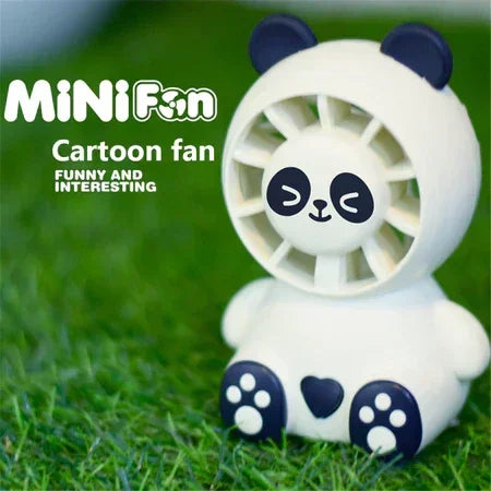 Panda Fan Style Usb Rechargeable Battery Operated Lightweight Mini Portable Fan - Jaiman Toys