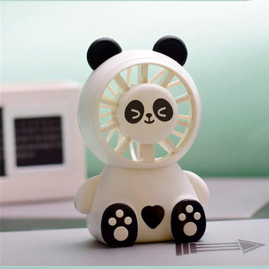 Panda Fan Style Usb Rechargeable Battery Operated Lightweight Mini Portable Fan - Jaiman Toys
