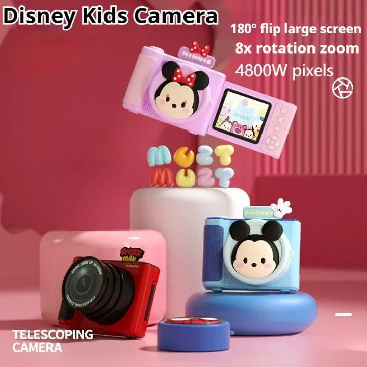Disney Spider Man Kids Digital Camera – Instant Print Toy with Photo & Video Recording - Red