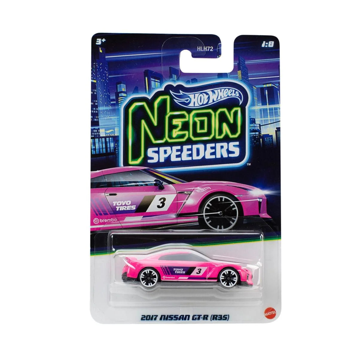 Hot Wheels Neon Speeders 2026 Mix 2 Set of 5 – 1:64 Diecast Cars