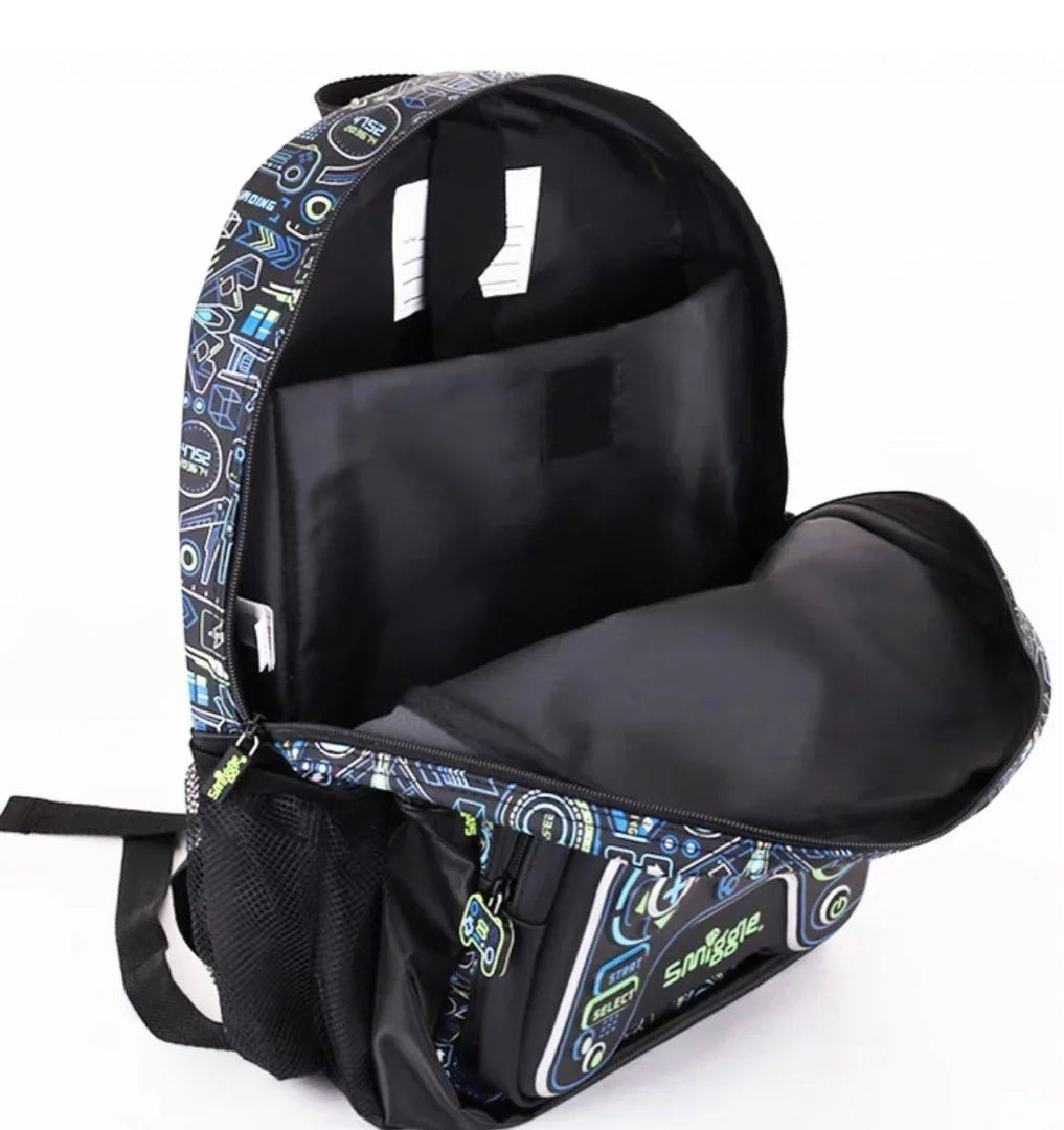 Smiggle School Bag : Game Console Controller Colorful & Stylish 16 Inch Backpack for Kids - Jaiman Toys