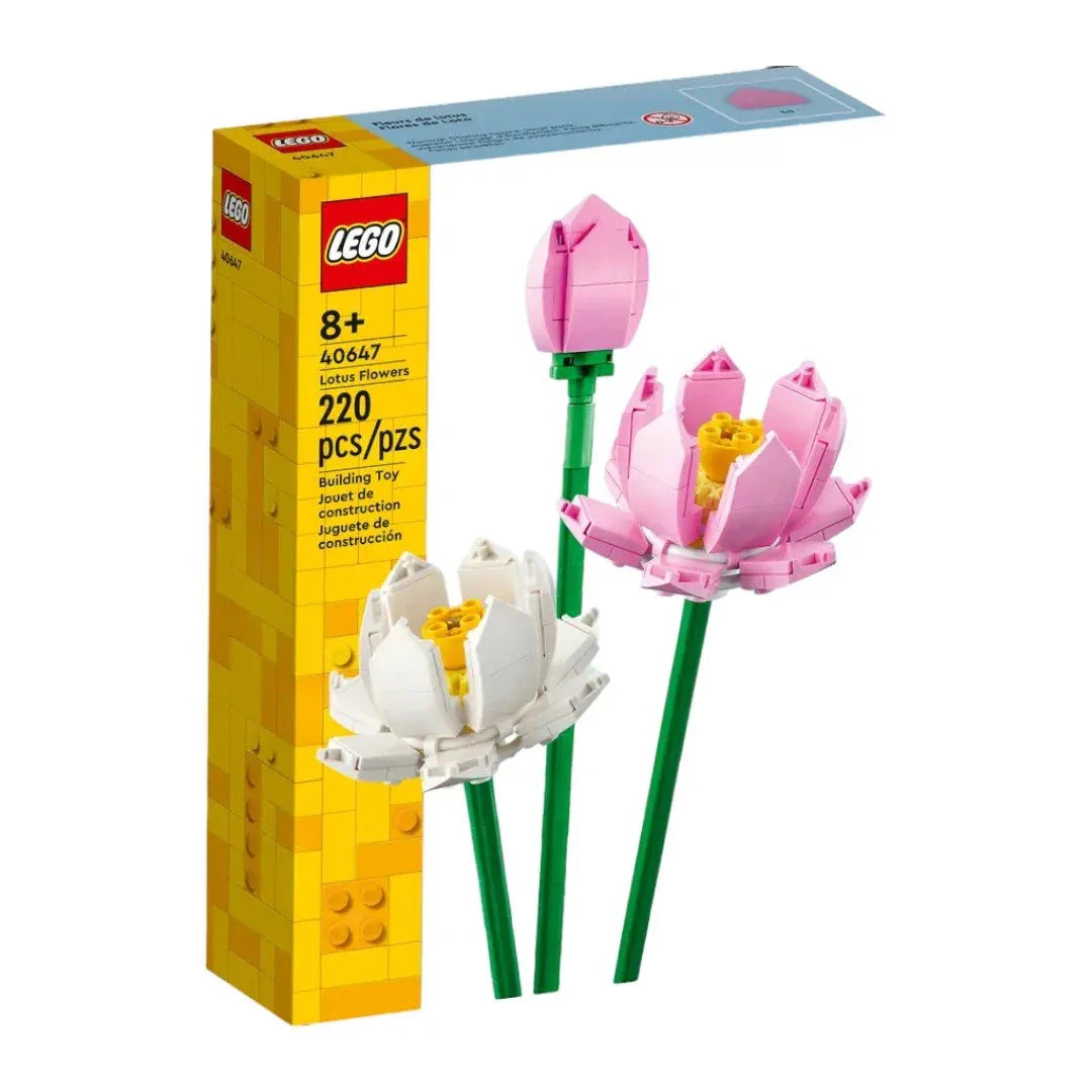 LEGO Lotus Flowers (40647) Create Your Floral Masterpiece- Age 8+ - Jaiman Toys
