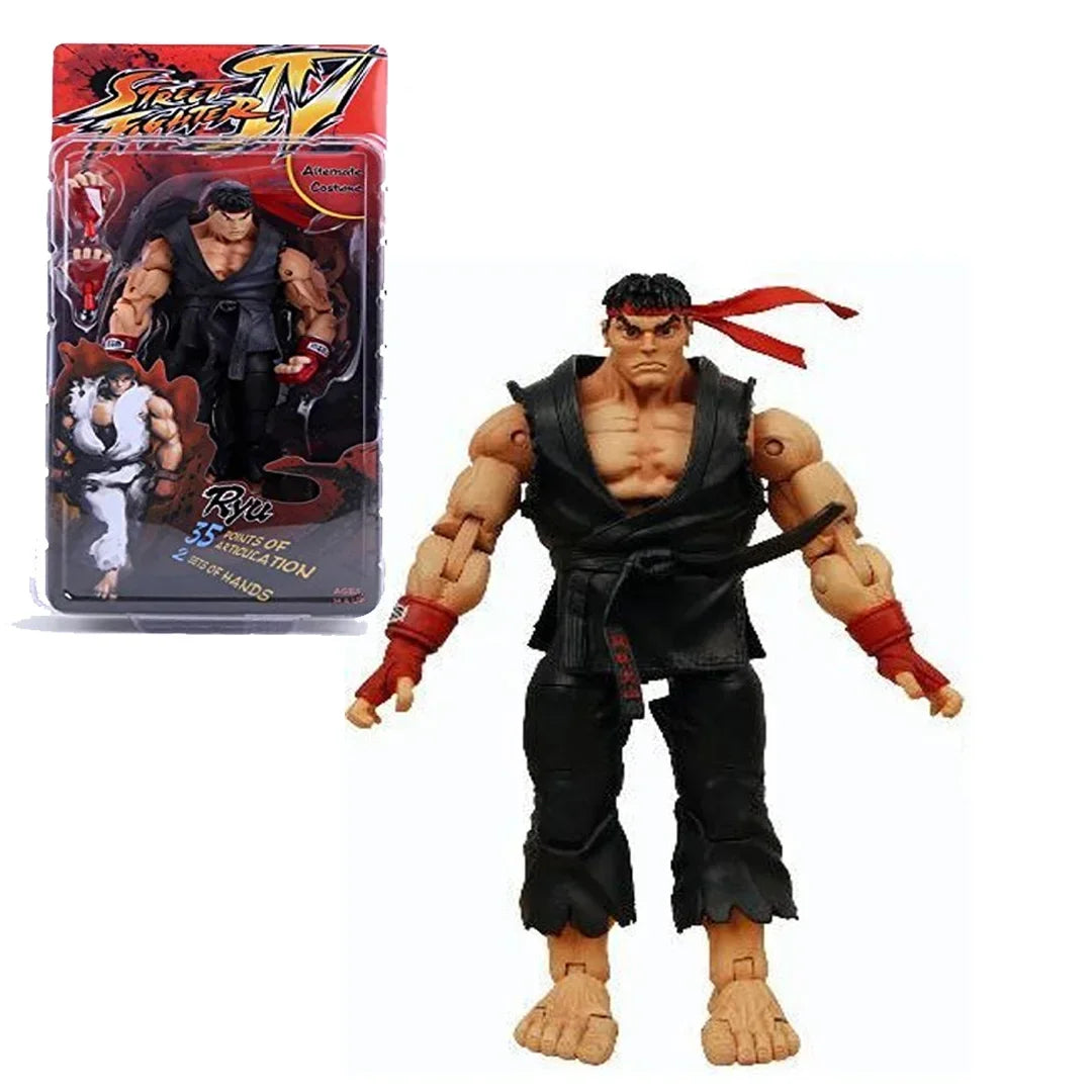 NECA Street Fighter Series 4 Action Figure - Ryu Black Suit - Jaiman Toys