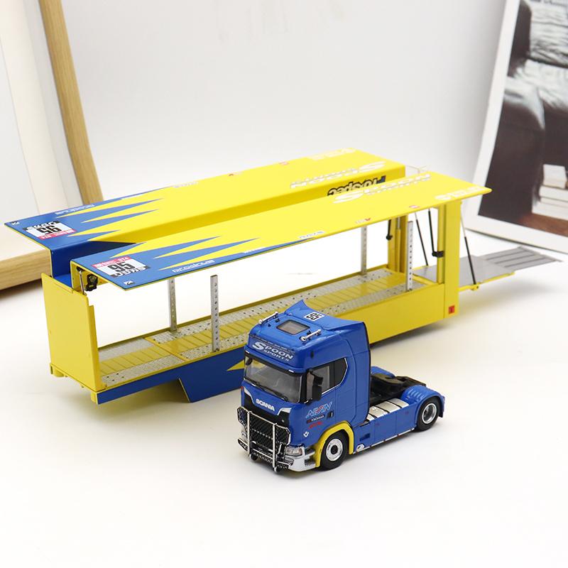 Spoon Sports Scania S730 1:64 Scale Special Edition Enclosed Double Deck Truck – Diecast Collectible