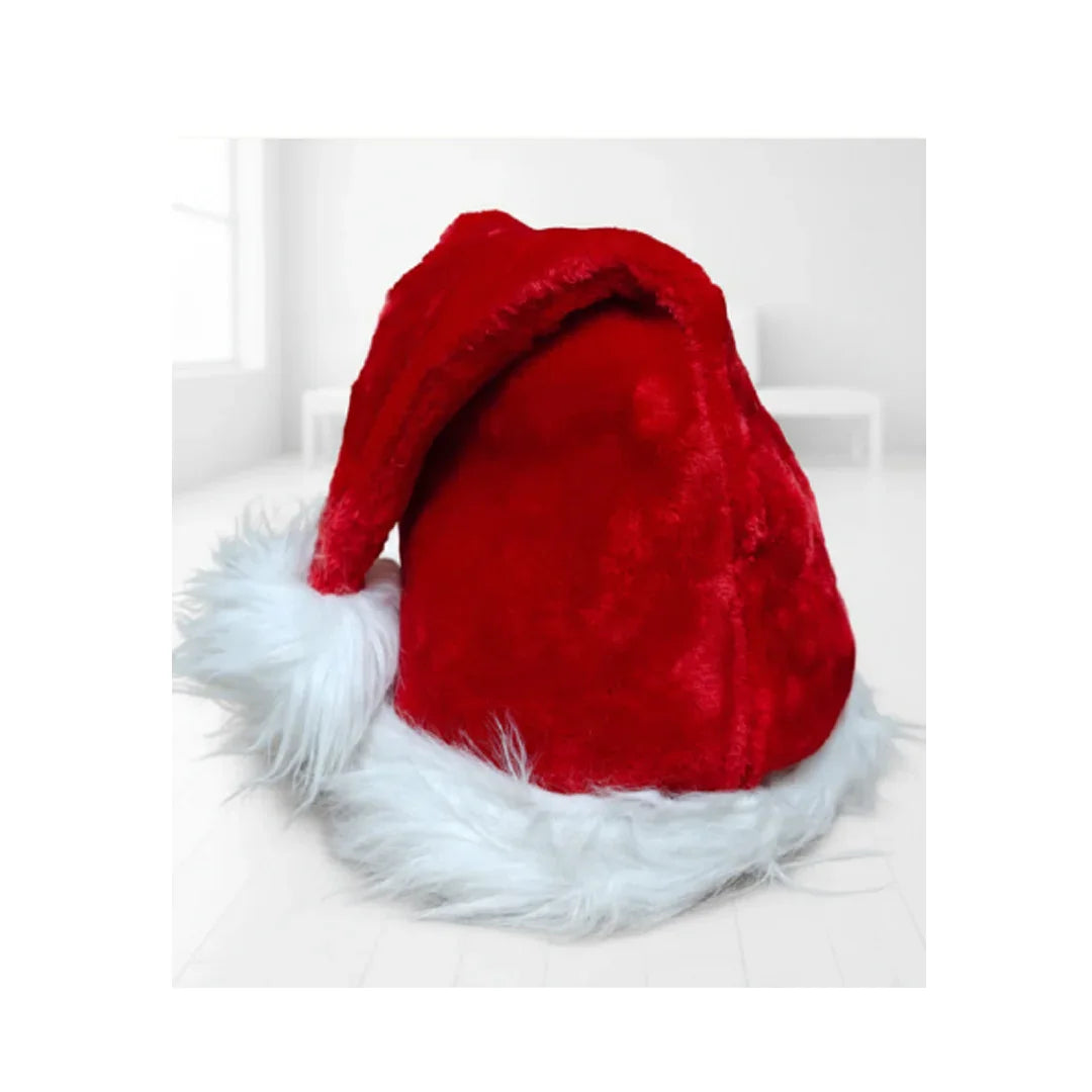 SWEN LIV Classic Santa Hat with Soft Fur Trim | Premium Christmas Costume Accessory