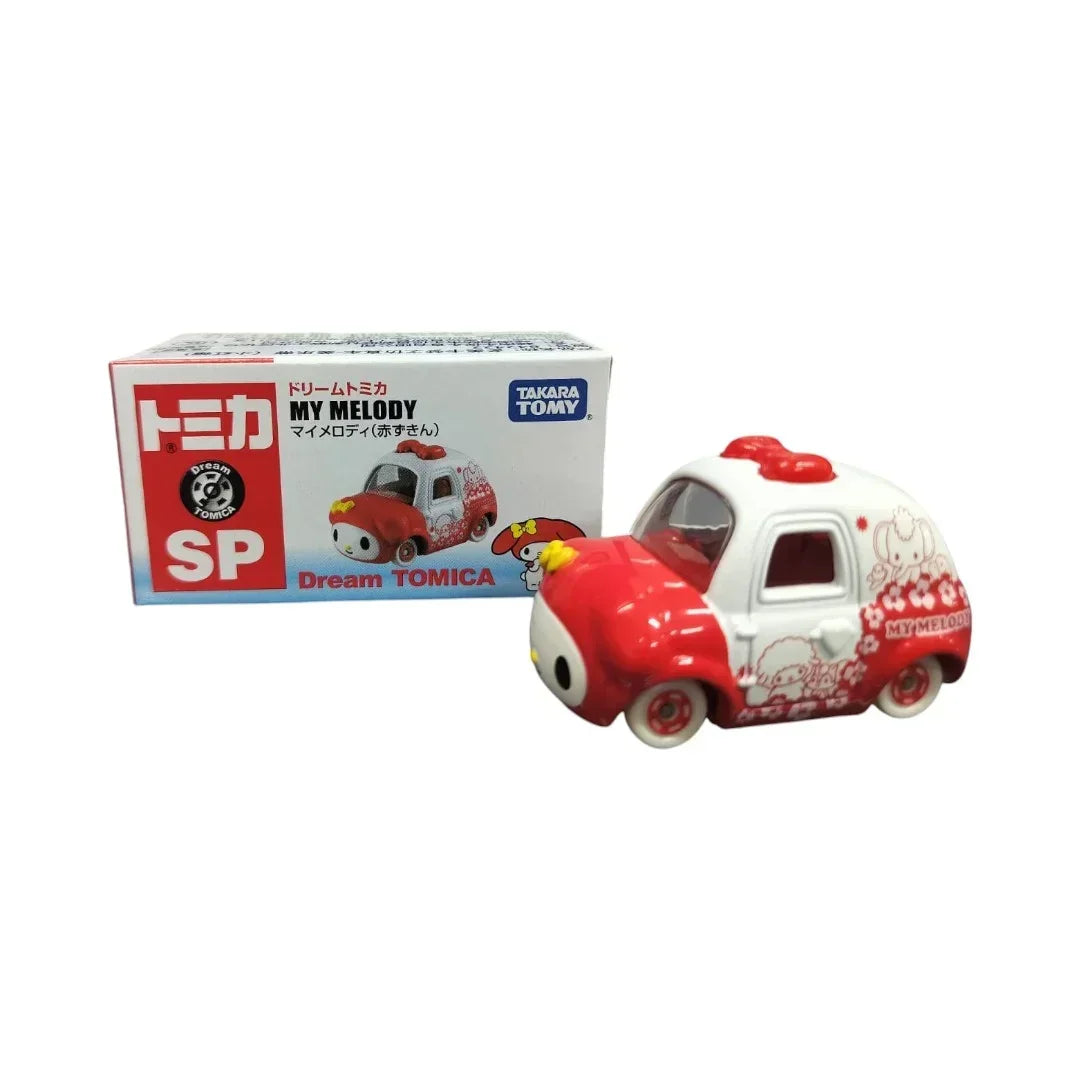 Dream Tomica Diecast Model Car SP - My Melody (Little Red Riding Hood)-TAKARA TOMY -Diecast Scale Model Car -Age 3+ - Jaiman Toys