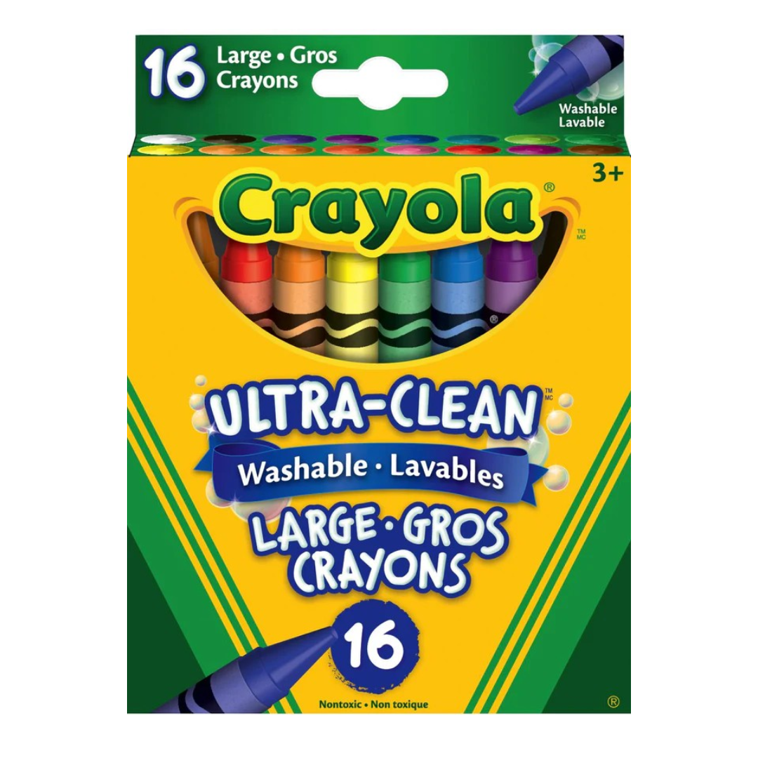Crayola Washable Large Wax Crayons | Jumbo Non-Toxic Coloring Crayons for Kids