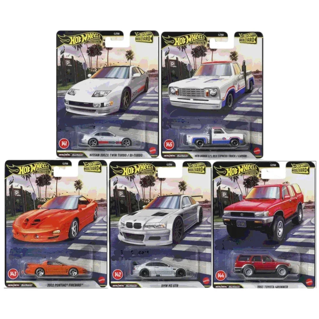 ホットウィール Real Riders 5台set Hot Wheels Boulevard Premium Diecast Car Set – 5 Collectible