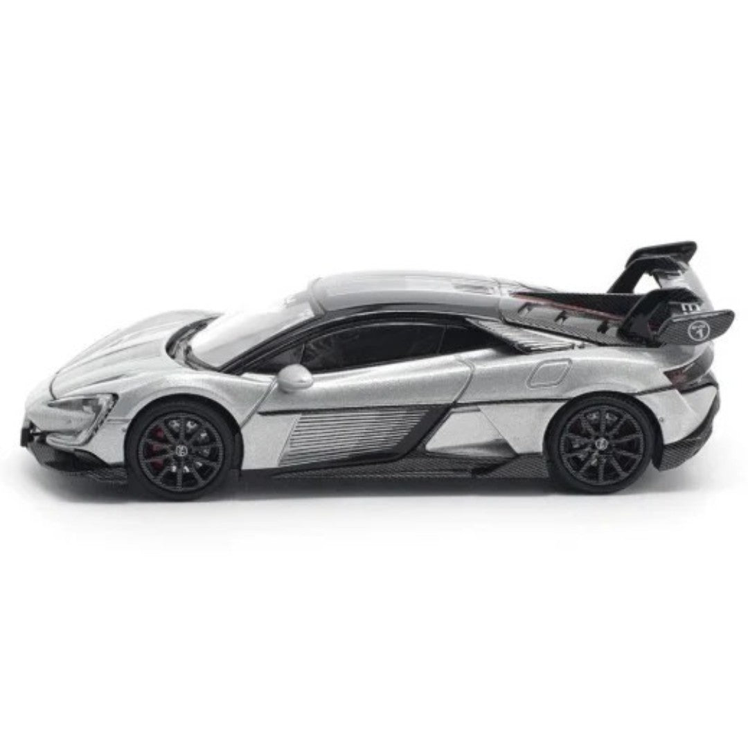 POP RACE 1:64 Yangwang U9 Silver PR64-442 | Official Licensed Electric Hypercar Diecast Model Car (BGX)