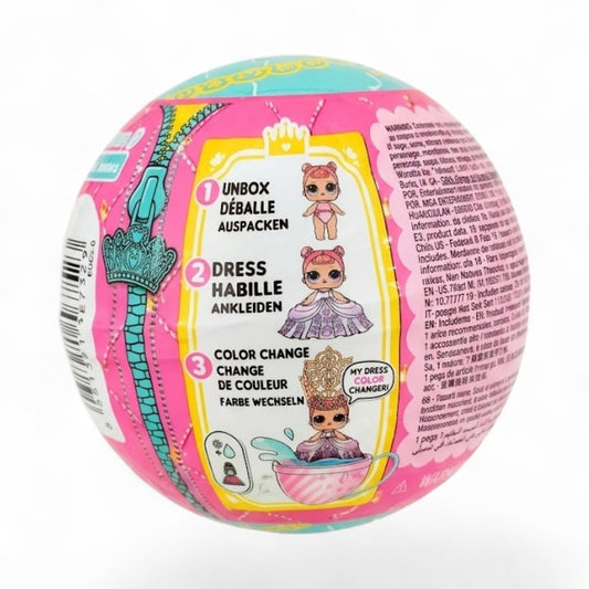 L.O.L. Surprise! Princess Baby Sisters Surprise Doll Ball – Collectible Princess Doll with Colour Changing Dress & Accessories