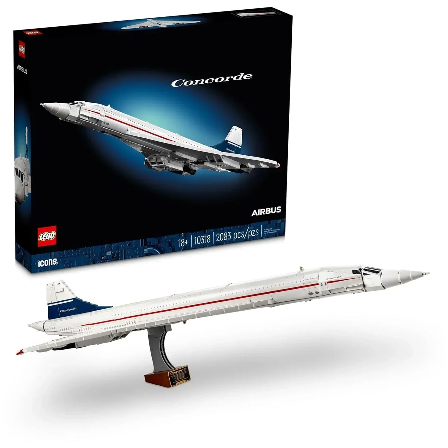 (Box Damage) LEGO Icons Concorde 10318 Building Set (2,083 Pieces) - Jaiman Toys