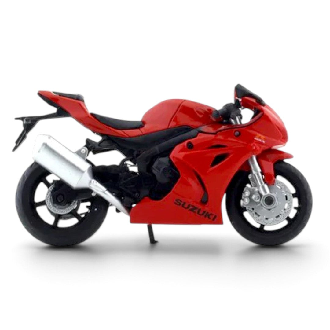 MSZ 1:18 Suzuki GSX-R1000 Die-Cast Motorcycle Model | Red/Blue