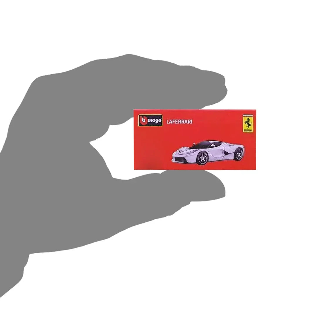 Bburago LaFerrari Racing Sport Model Car 1:64 Scale (White) - Jaiman Toys