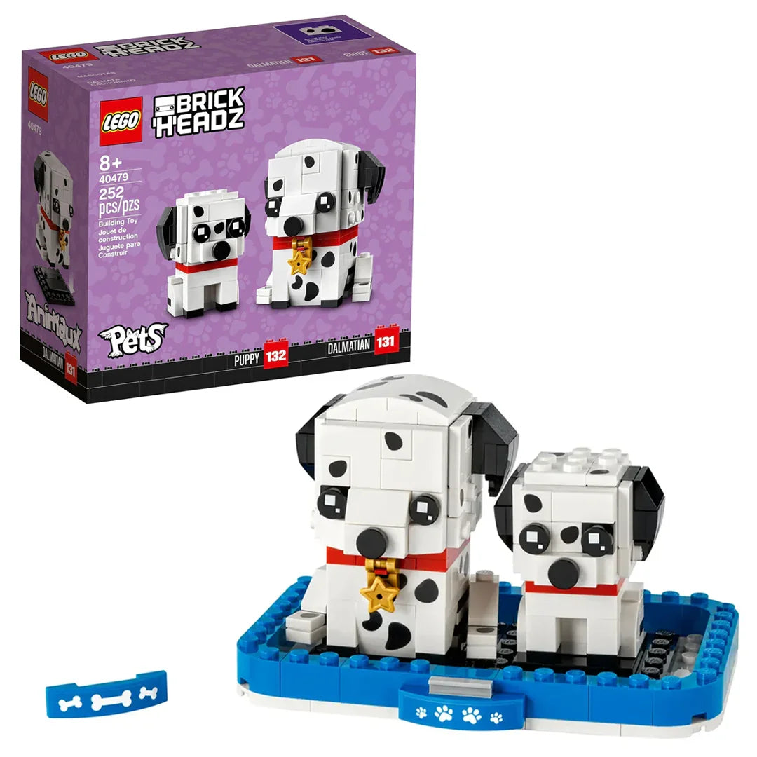 LEGO BrickHeadz Pets 40479 Dalmatian Dog and Puppy (252 Pieces) - Jaiman Toys
