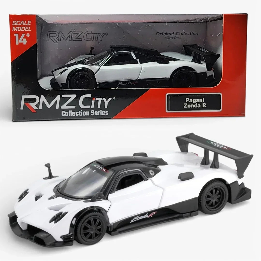 RMZ City 1:36 Pagani Zonda R Diecast Car Model – Red | Openable Doors, Sound & Light