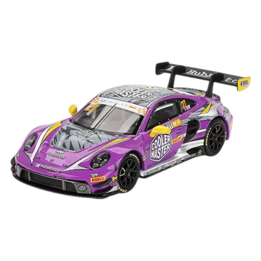 Mini GT #793: Porsche 911 GT3 R #27 HubAuto Racing 2023 FIA GT World Cup 70th Macau Grand Prix 1:64 - Jaiman Toys