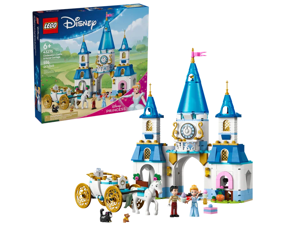 LEGO 43275 Cinderella's Castle & horse Carriage - Jaiman Toys