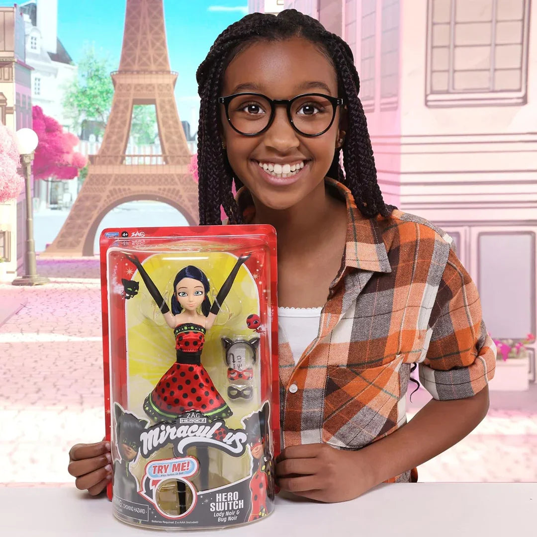 Miraculous Hero Switch Ladybug 10.5" Fashion Doll by Playmates Toys - Jaiman Toys