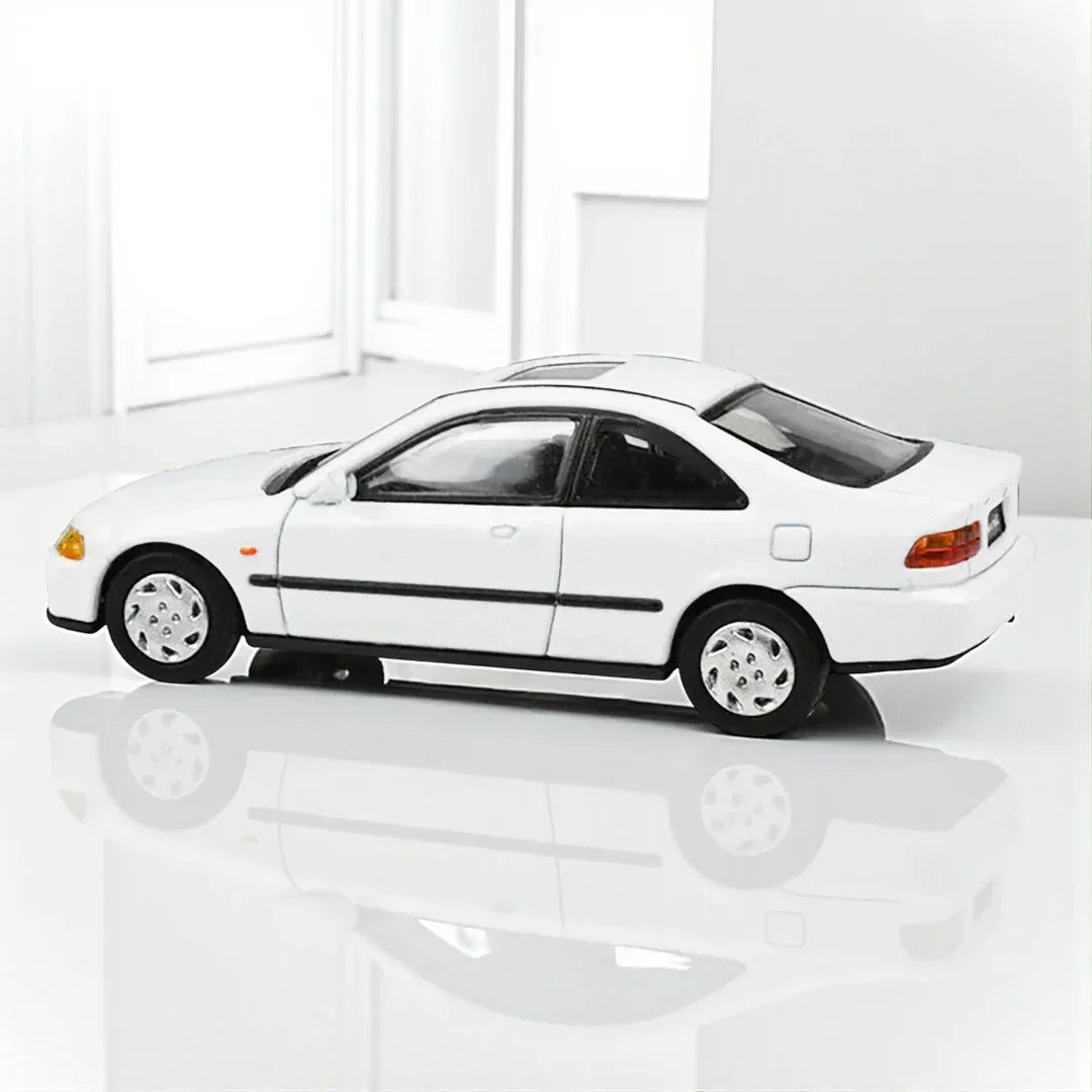PARA64 1:64 1995 Honda Civic Coupe EJ1 White Diecast Model Car LHD PA-55765 By Paragon Models-