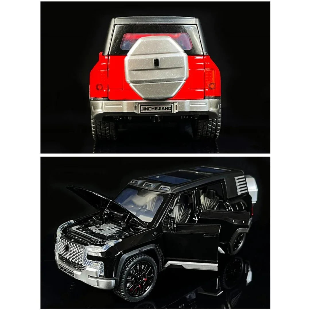 1:32 BYD U8 SUV Die-Cast Alloy Model Car β Pull Back Off-Road Vehicle with Openable Doors, Sound & Light (Red/Black) - Jaiman Toys