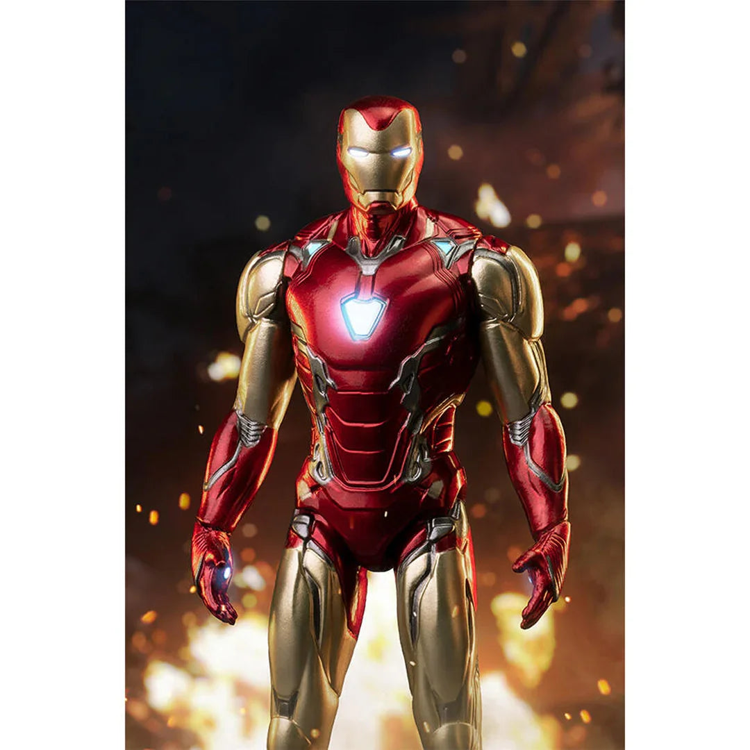 Marvel Iron Man Hall of Armor – Mark 85 (4-Inch Figure) Light-Up Display Chamber | Endgame Suit Collectible Action Figure