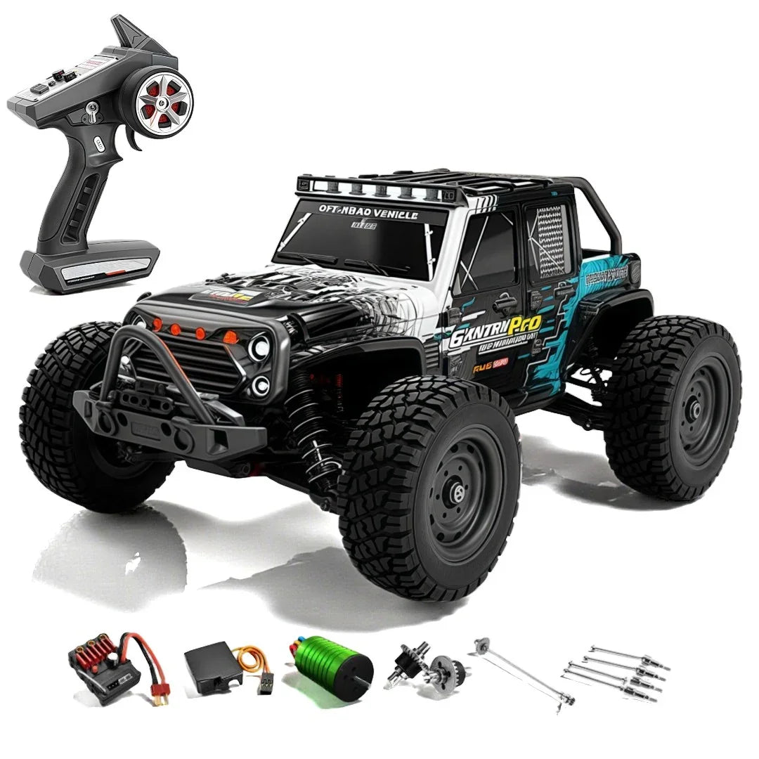 RC Model 1:16 – 16103 Pro MAX RC Car 4WD Off-Road | 70km/h Brushless High-Speed Racing Vehicle with Lights