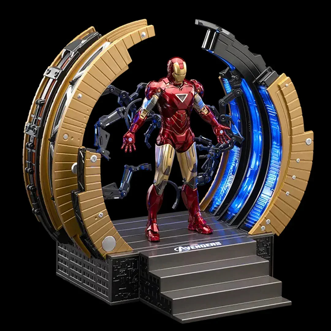 ZDtoys アイアンマン MK6 フィギュア　スーツガントリー　セット Amazon.co.jp: YSBRING ZHONGDONGTOYS 1/10スケール アイアンマン
