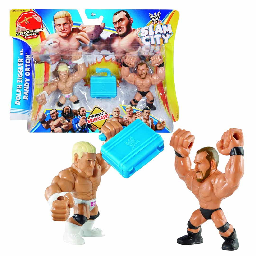 Damaged Box) WWE Slam City Dolph Ziggler vs Randy Orton Figure Set