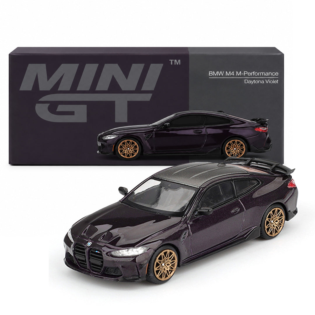 Mini GT 1:64 BMW M4 M Performance Daytona Violet Die-Cast Model