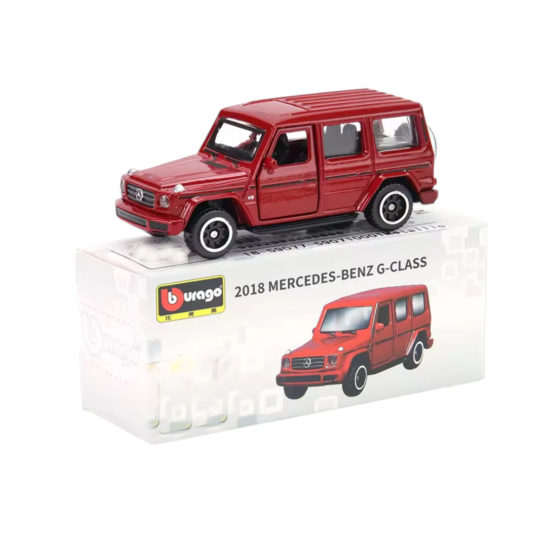 Bburago Mercedes-Benz G-Class 2018 Red 1:64 Die-Cast Model Car | G-Wagon Collectible