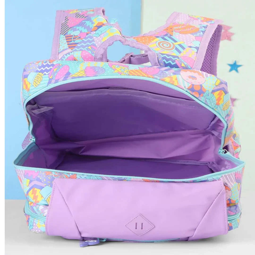 Smiggle School Bags Away Foldover Backpack β Lilac | Fun & Functional for Kids 3Y+ - Jaiman Toys