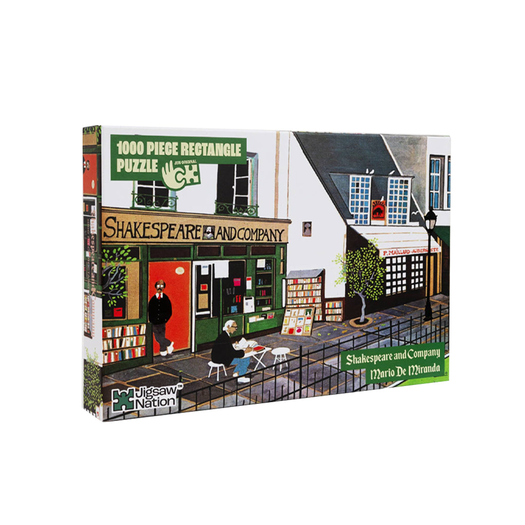 Shakespeare and Company – 1000-Piece Artist Jigsaw Puzzle by Mario Miranda | Literary Art Puzzle for Adults & Kids