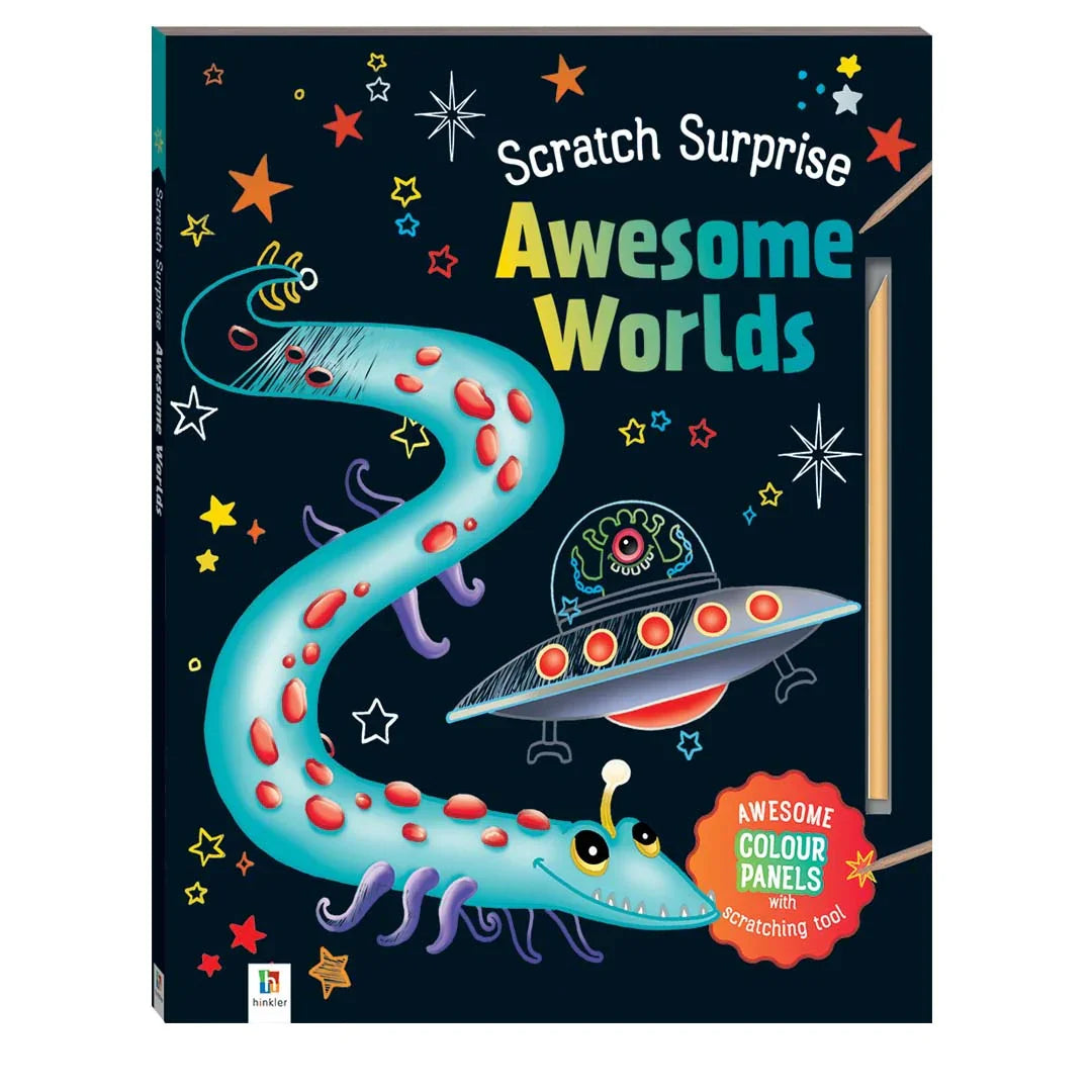 Scratch Surprise: Awesome Worlds (By Hinkler) - Jaiman Toys