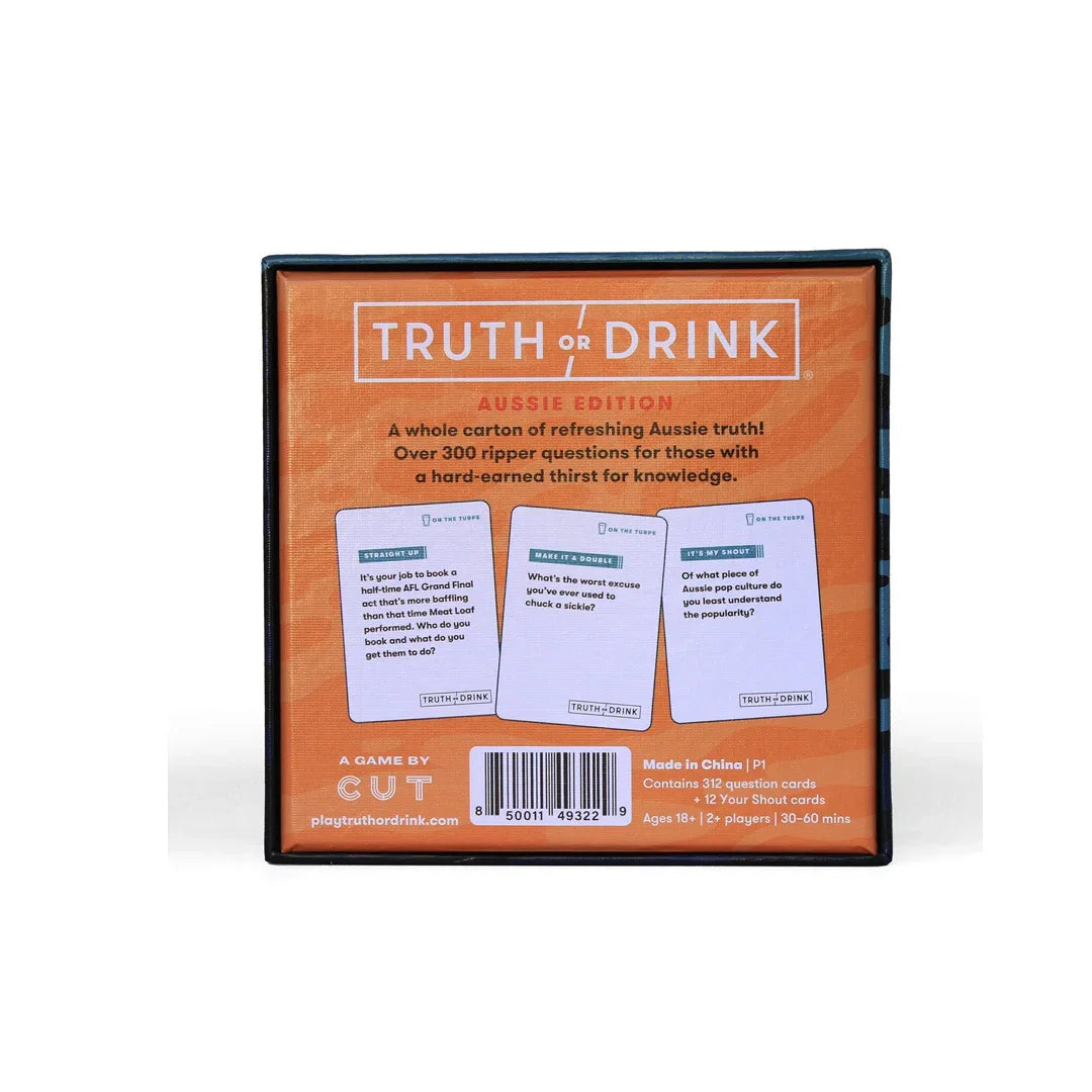Truth or Drink Board Game: On The Turps – Aussie Edition - Jaiman Toys