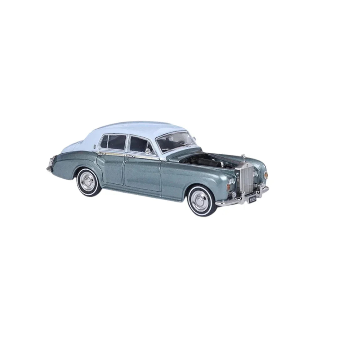 GFCC 1:64 Scale 1965 Rolls-Royce Silver Cloud III Light Blue and Light Green Diecast Car Model - Jaiman Toys