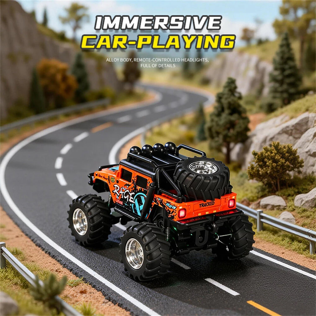 TRASPED HG4-525 Mini RC Off-Road Rock Crawler Truck – Metal Body, 2.4GHz Remote & App Control, LED Lights
