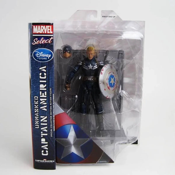 Captain America Winter Soldier Unmasked Exclusive Marvel Select Action  Figure - Main Image