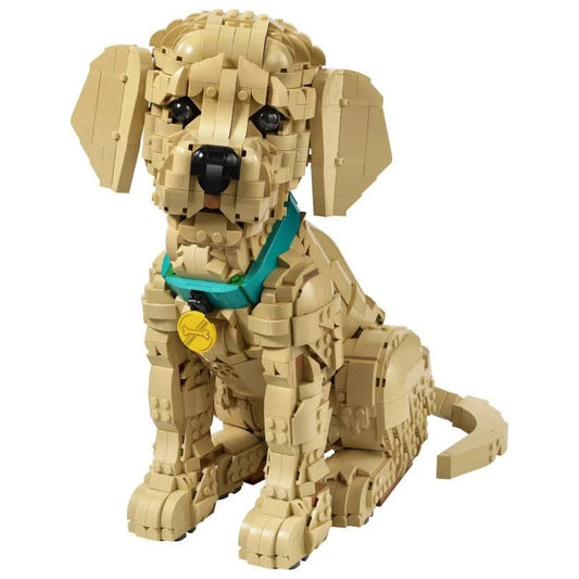 LEGO Icons 11384 Golden Retriever Puppy Building Set for Adults, 2102 Pieces, Realistic Dog Model, Collectible Animal Figure & Home Decor Display Set, Gift for Dog Lovers