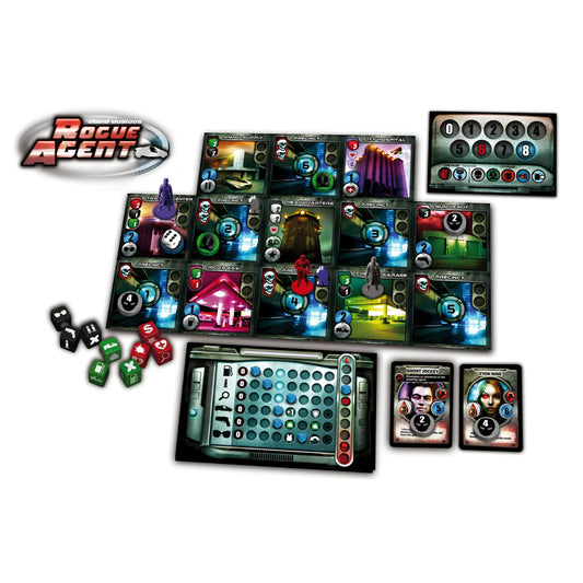 Stronghold Games Rogue Agent Board Game | Strategic Espionage & Secret Agent Game for Adults | Competitive Action & Mission-Based Gameplay | Multicolor