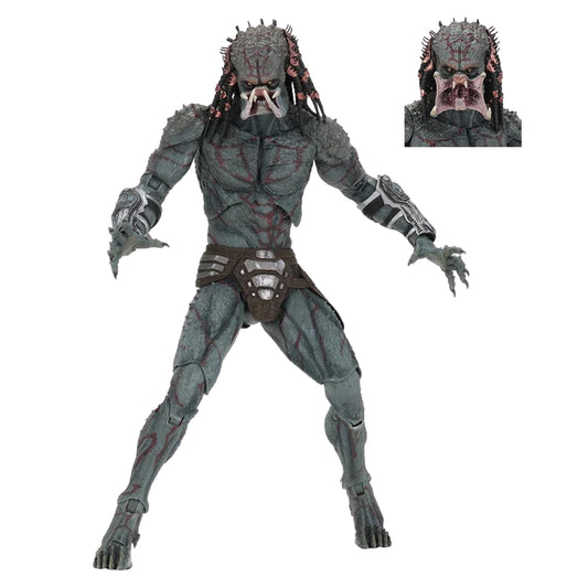 (Damaged Box) The Predator Armored Assassin Predator Deluxe Action Figure 11 Inch – Movie Collectible with Accessories |